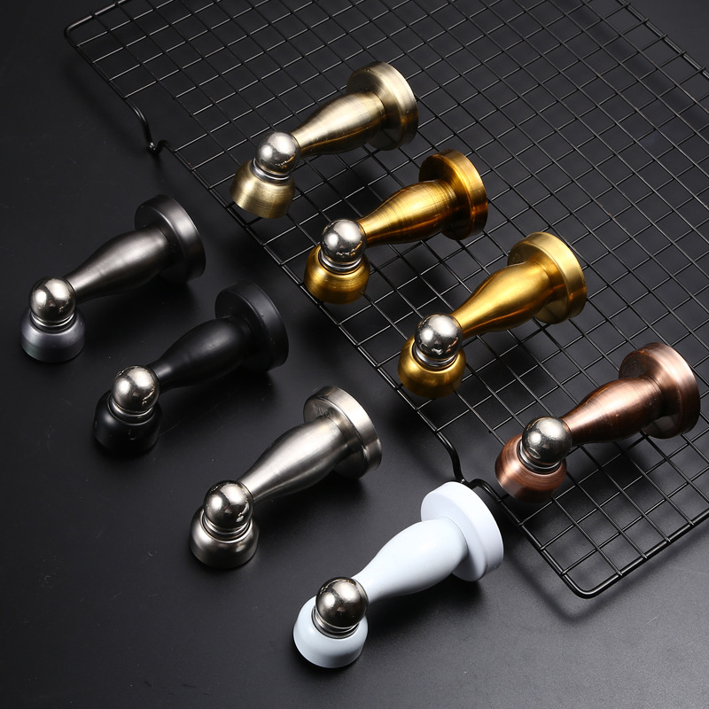 Directly supplied from the manufacturer, stainless steel door absorbers, silent anti-collision magnet door stops, stainless steel bedroom door ceiling door stoppers, door stoppers