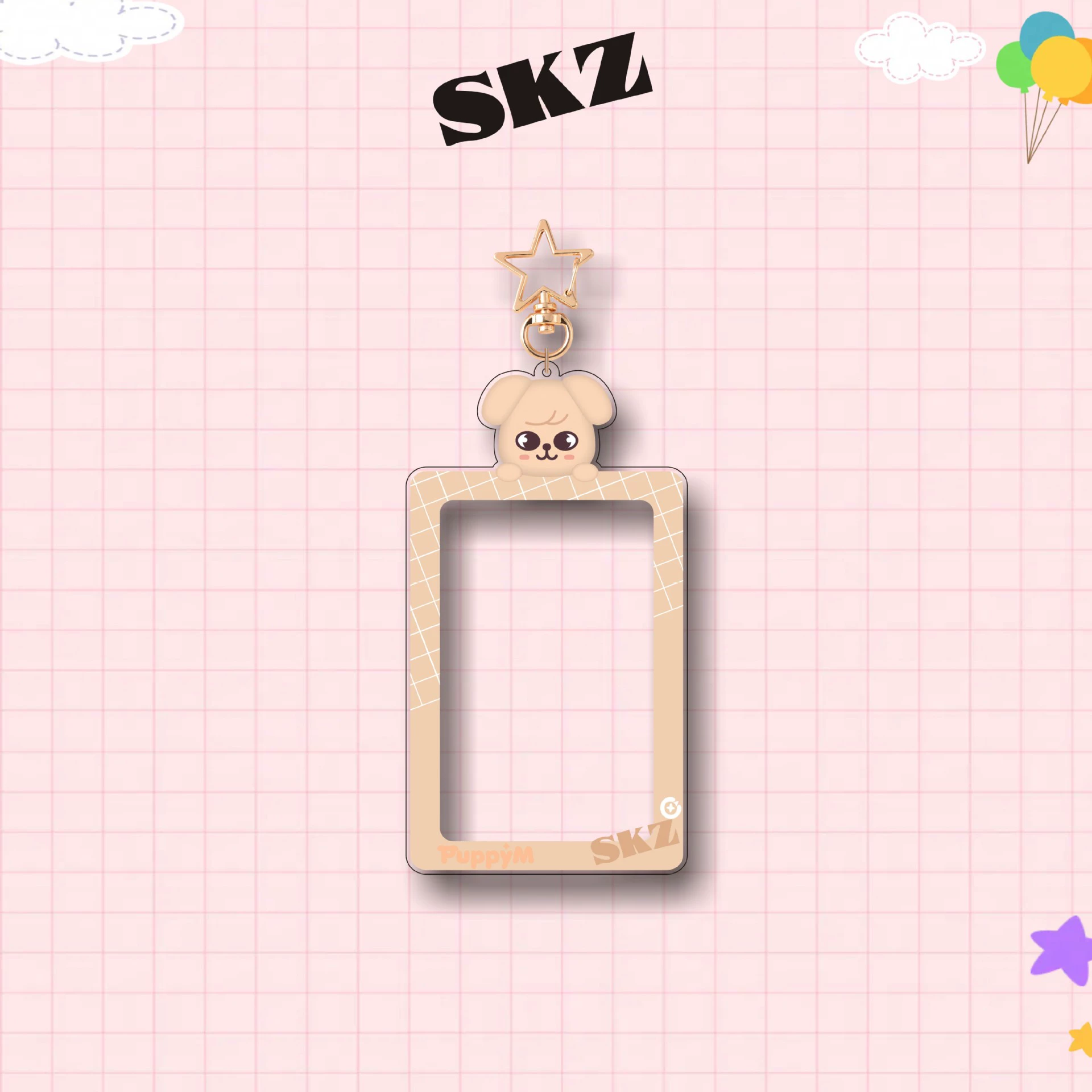 Ключодержатель acrylic StrayKids серии SKZOO, фото-рамка, набор маленьких карточек, звезда вокруг звезды