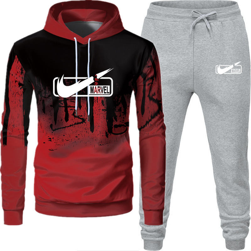 2023 new cross-border foreign trade spring, autumn and winter fashion trend suit leisure sports men's sweater suit 2023 new cross-border foreign trade spring, autumn and winter fashion trend suit leisure sports men's sweater suit