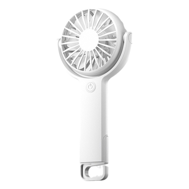 Nuevo ventilador pequeño USB giratorio plegable de mano 2025, mosquetón para exteriores, ventilador pequeño de escritorio silencioso
