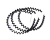 Universal black wavy headband, plastic bangs, hairpins, accessory, Japanese and Korean, South Korea, wholesale
