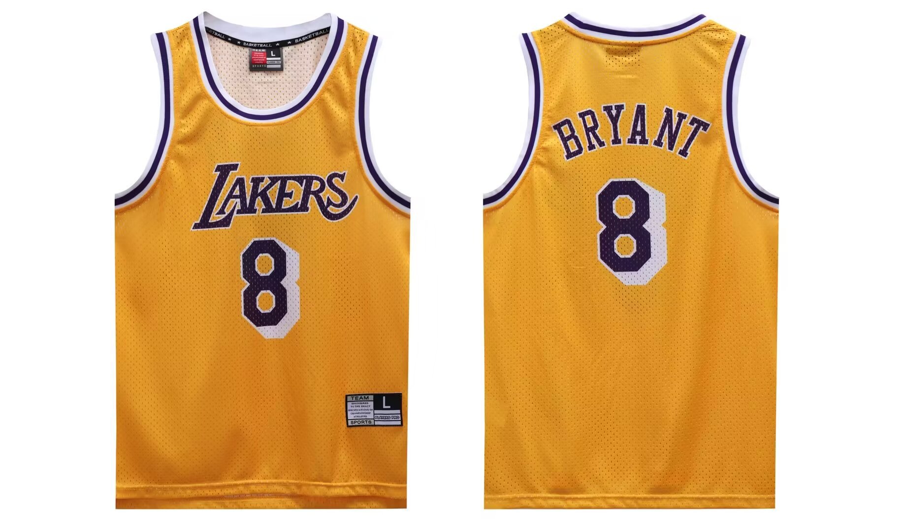 Lakers No. 8 yellow