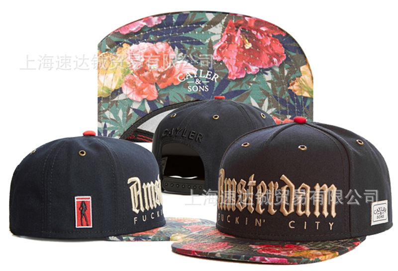 Mayorista comercio exterior sombrero plano sombrero ajuste sombrero sombrero de automóvil sombrero de moda americana sombrero de sol sombrero de sol