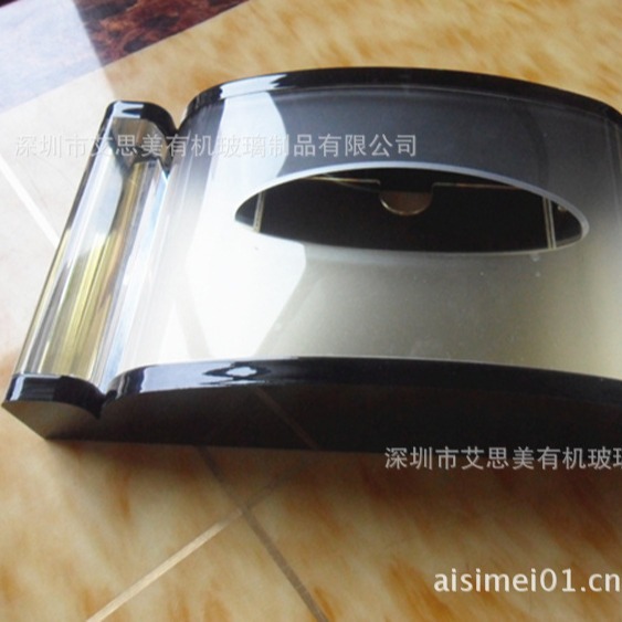 亚克力酒店高档抽纸盒   亚克力纸巾盒生产工厂