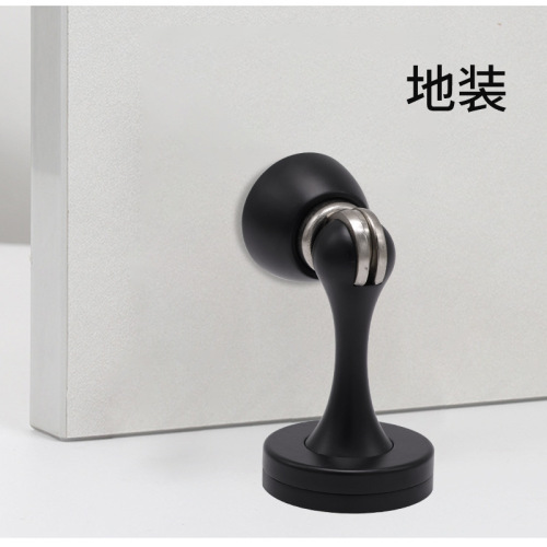 Zinc alloy wall-mounted floor-mounted strong magnetic door stopper door stopper wholesale bedroom wooden door thickened base anti-collision door touch door top