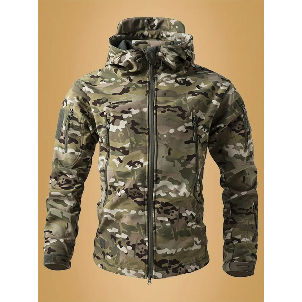 Specially Designed for Cross-Border Sizes, Professional-Grade Tactical Military Python-Patterned Softshell Jacket for Men, Tactical Warm Fleece-Lined Jacket Specially Designed for Cross-Border Sizes, Professional-Grade Tactical Military Python-Patterned Softshell Jacket for Men, Tactical Warm Fleece-Lined Jacket