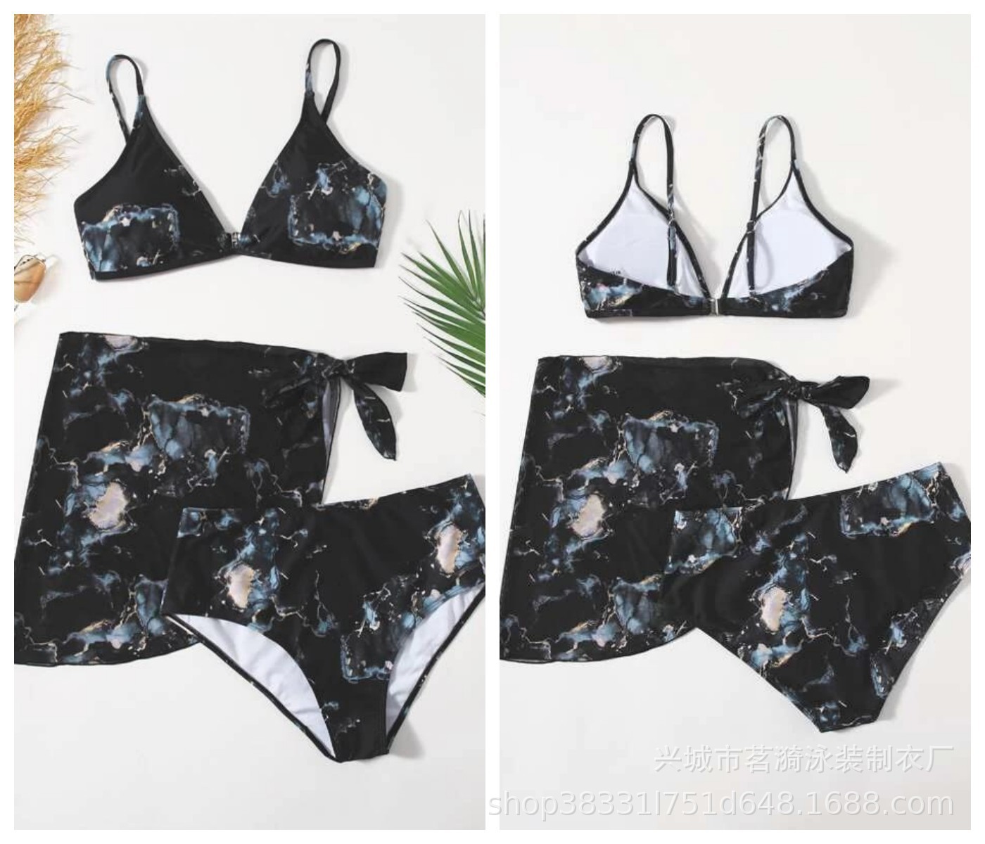 2022 nuevo europeo y americano de las mujeres populares split sexy moda Bikini natación de tres piezas traje de baño de las mujeres