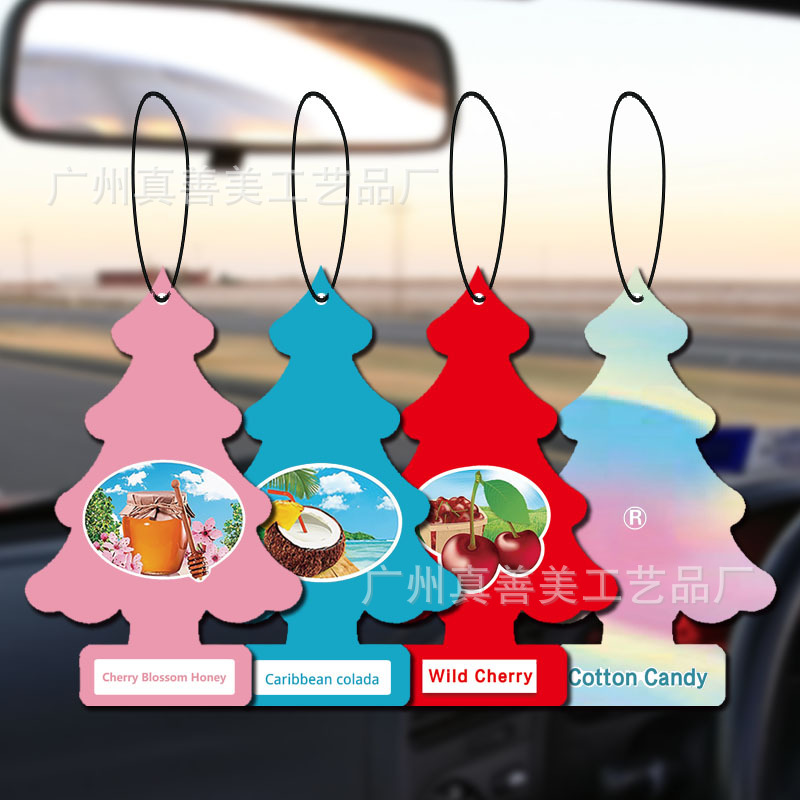 车载香片美国小树little trees汽车香片定 制车内卧室卫生间装饰