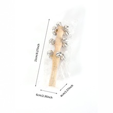 13铃棒铃奥尔夫打击乐器原木串铃手摇铃幼儿园早教小学原木摇铃