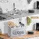 Retro Wooden Storage Box Kitchen Multi-grid Knife and Fork Spoon Flating Box Desktop Solid Wood Used Tableware Storage Box