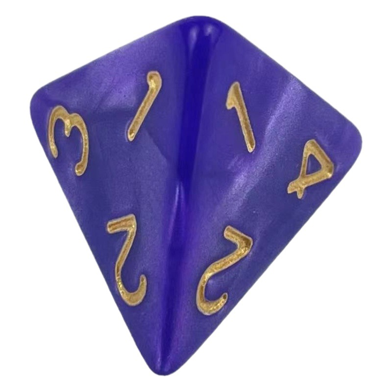 Wholesale acrylic dice running group game entertainment dice board game 4-sided DND and COC game dice dice dice