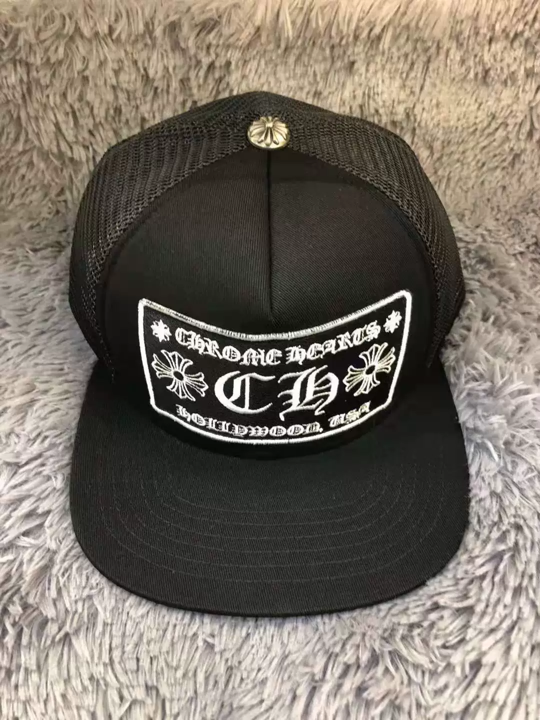 24SSChrome Hearts шляпа санскрит вышивка цветной блок кепка пара модель кросс-бордер единый размер хлопок Гуанчжоу