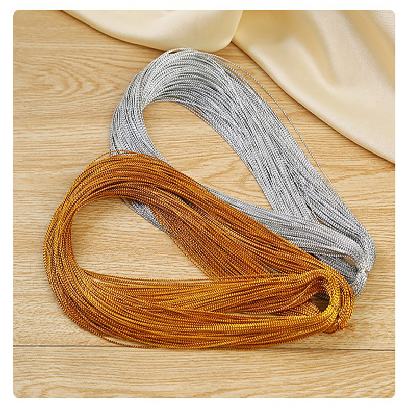 金银丝线100米吊绳金银丝线派对水晶灯挂签用绳一件代发