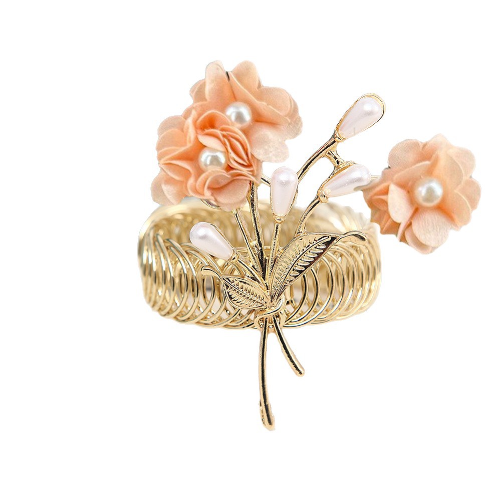 Gardinomtag fransk stil blommig tyg dekorativt tillbehör_voghion.com