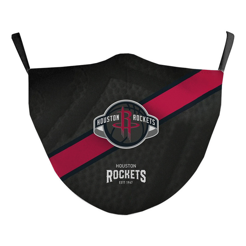 Máscara antipolvo de fútbol de la NFL impresa en 3D Baloncesto de la NBA Lakers Fire Brave Nuggets Impresión Máscara protectora 3D Fija Z