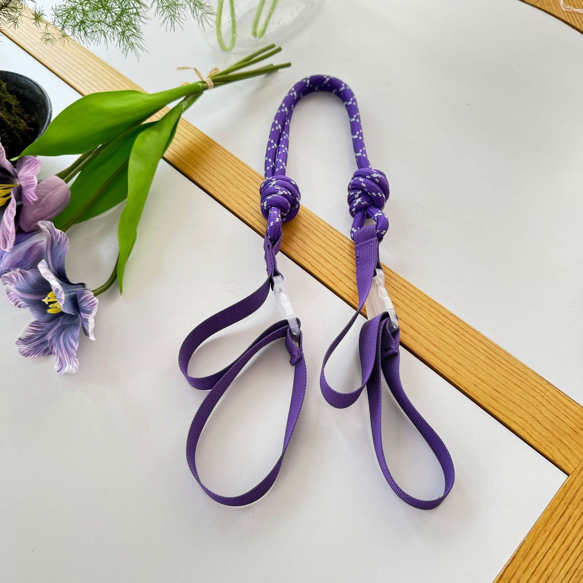 Purple straps
