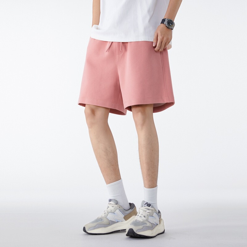 340g Heavyweight Solid Color Design Sports Casual Shorts Men's Pants Summer Loose Five-Point American-Style Sweatpants 340g Heavyweight Solid Color Design Sports Casual Shorts Men's Pants Summer Loose Five-Point American-Style Sweatpants