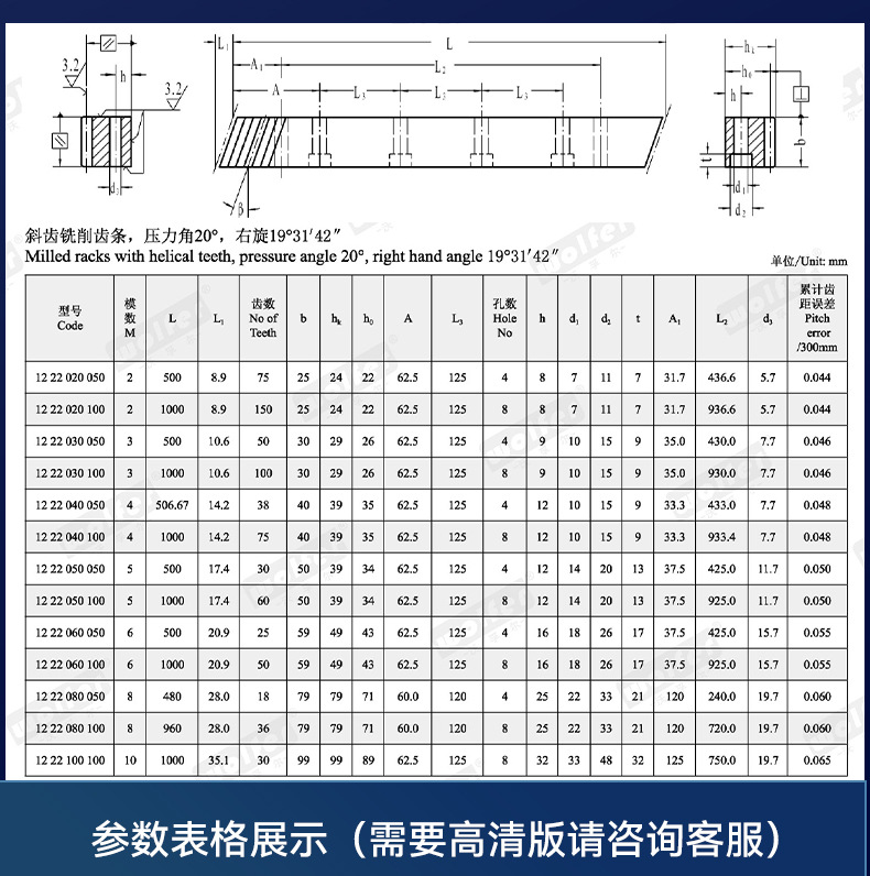 Customized Precision Helical Gear Rack Gearboxes, New Energy Machinery Transmission Parts, Synchronous Conveyor Belts, Motor Internal Gears