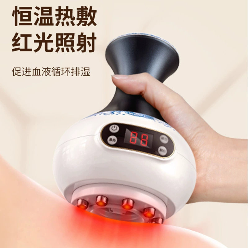 Source factory whole body electric scraping and cupping instrument household hot compress for cervical vertebrae and back meridian cupping and sucking sha