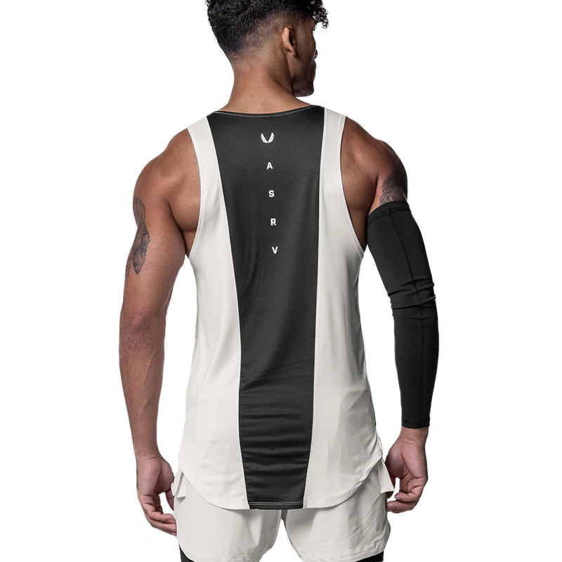 Cross border summer man motion vest American style T-shirts Quick drying Sleeveless T-shirt Bodybuilding vest Men's goods in stock wholesale