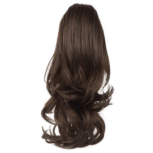 European and American wig ponytail female natural simulation big wavy curly hair ponytail braid fluffy chemical fiber hair big grab ponytail