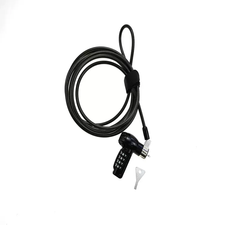 YH1684通用笔记本电脑锁平板防盗密码锁钢缆电脑锁数码金属电脑锁