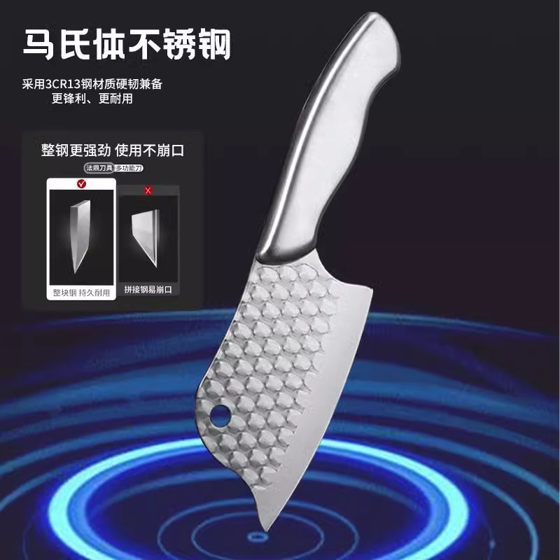 All-Steel Small Kitchen Knife for Home Use, Fish-Killing Knife, Multifunctional Kitchen Tool for Slicing Fish, Multi-Purpose Outdoor Small Women's Knife