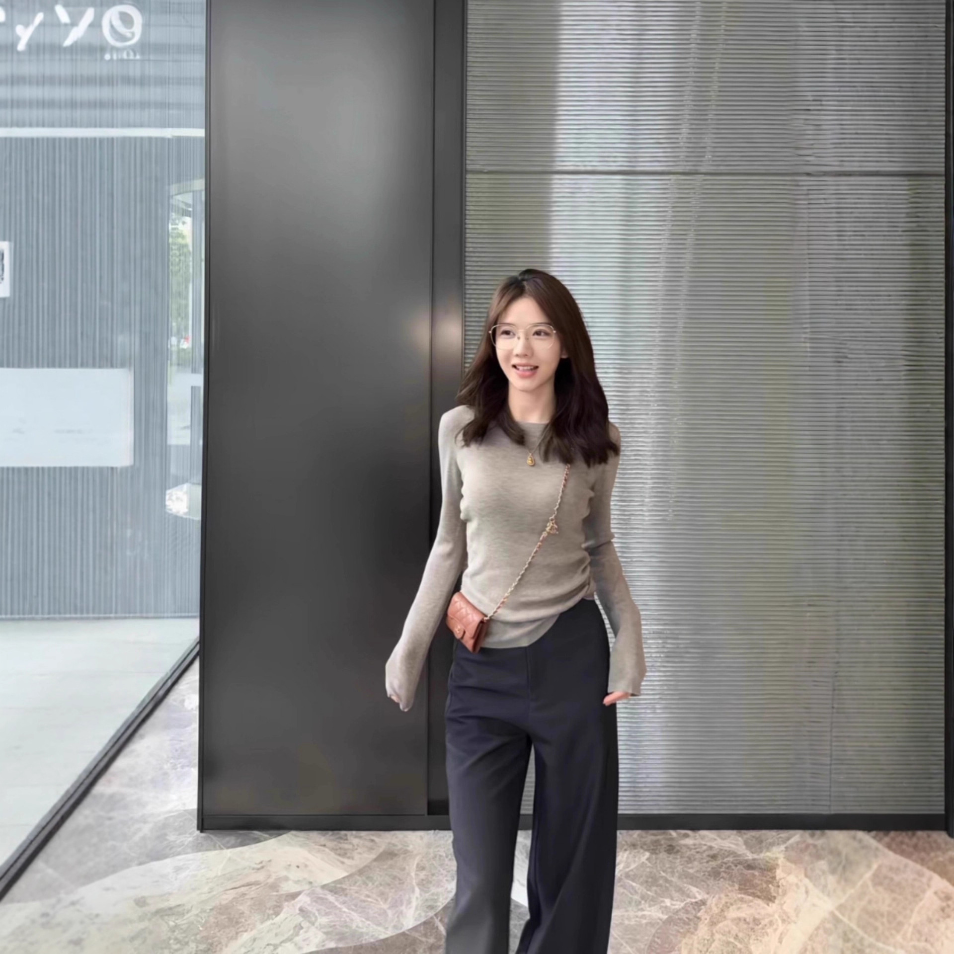 Lee Jin-Hyun's Same Style Bowa Autumn and Winter Knit Sweater Long-Sleeve Base Layer Round-Neck T-Shirt Top Ultra-Fine Wool Sweater