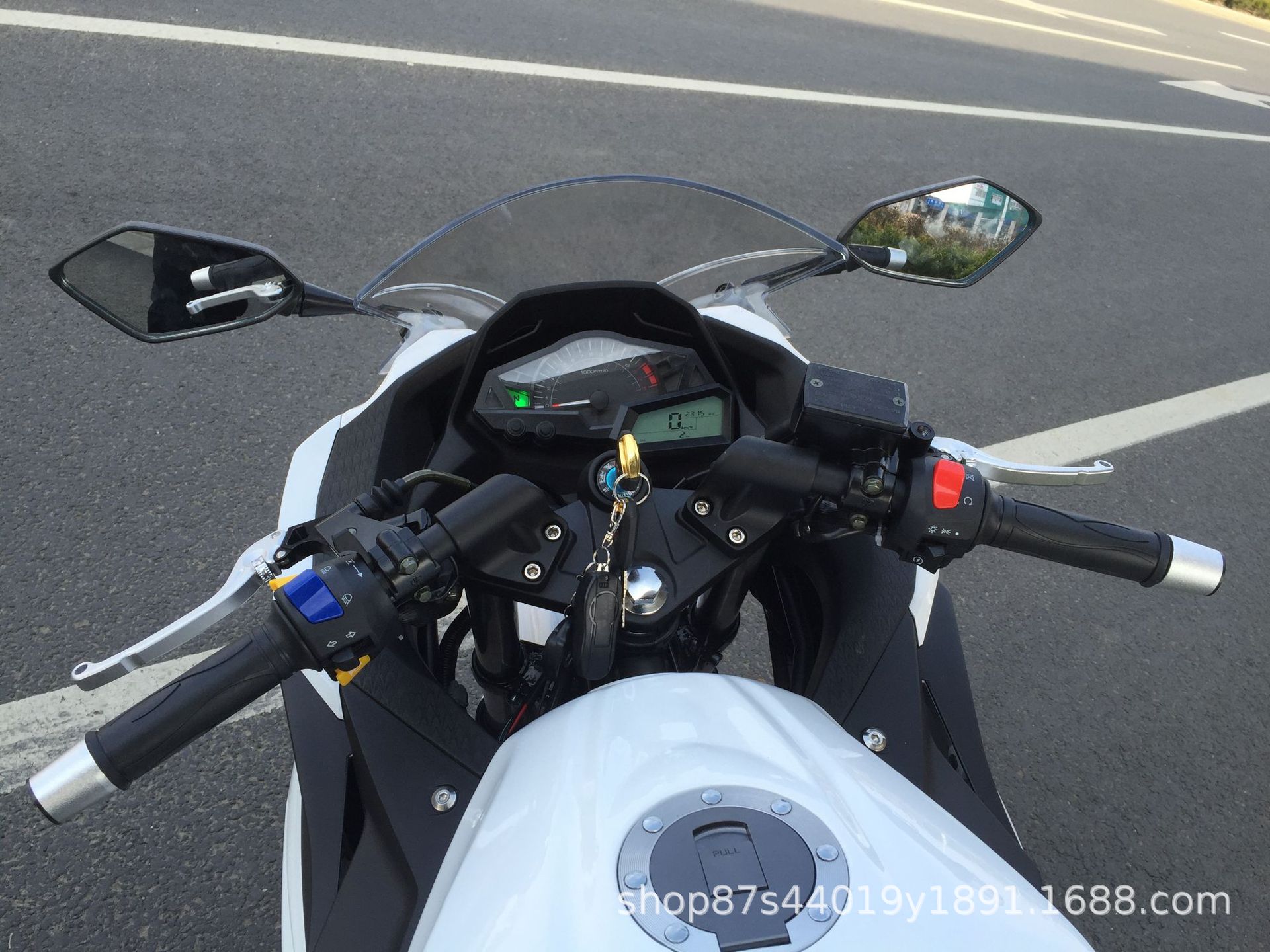 License-able motorcycle Kawasaki Ninja, twin-cylinder racing replica, Horizon sportbike, adult gasoline-powered sportbike, complete vehicle