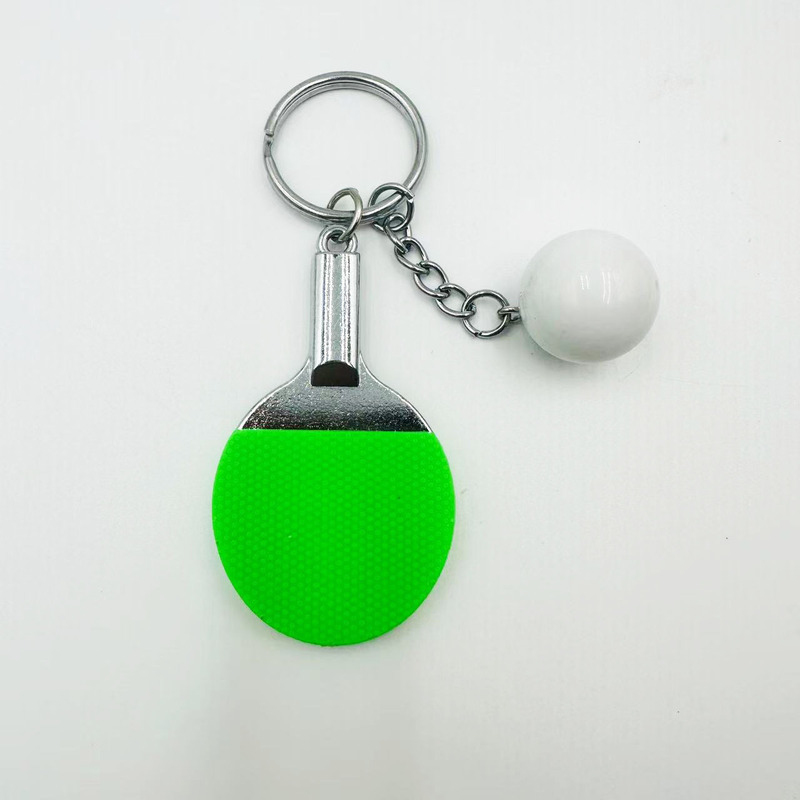 クリエイティブ金属卓球キーホルダー国球スポーツキーホルダー個性ギフトバッグ鍵ストラップ|undefined