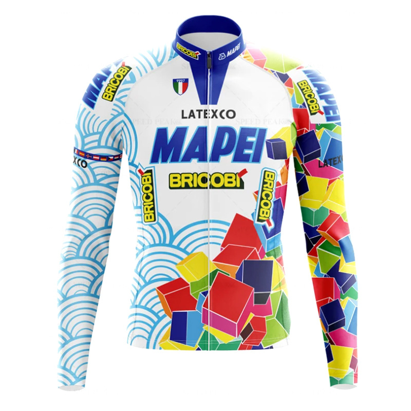 New cross-border MAPEI winter road bike cycling clothing bicycle fleece-lined long-sleeved fleece suit suspender pants