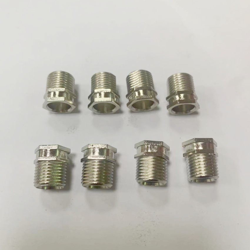 厂家#产销锌合金压铸六角螺栓电子连接器细牙#螺柱M11-P1.0*14.5