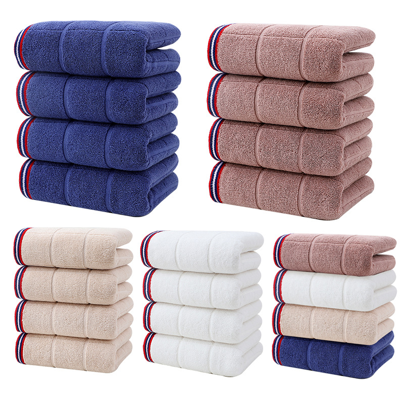 Cross-border supply of cotton towels 4-pack Amazon AliExpress cotton towels for 4-pack towels