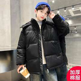 男童冬季棉服2026新款加厚冬装时髦中大儿童洋气秋冬款网红酷帅潮