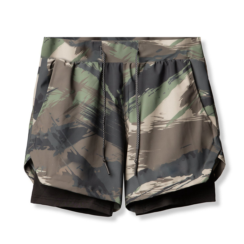 Heren zomer nieuwe geweven kwart shorts, sport sneldrogend basketbal midden taille met elastische binnenkant_voghion.com