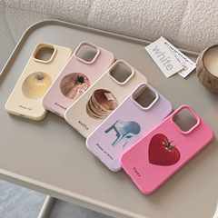 Ins風果物適用リンゴ16pro max携帯ケースiphone15芸術個性14シリコン13ソフトカバー