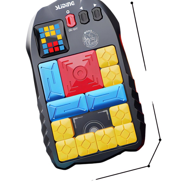 Cross-border new Montessori early education children's toys Huarong Road LCD display puzzle game machine thinking