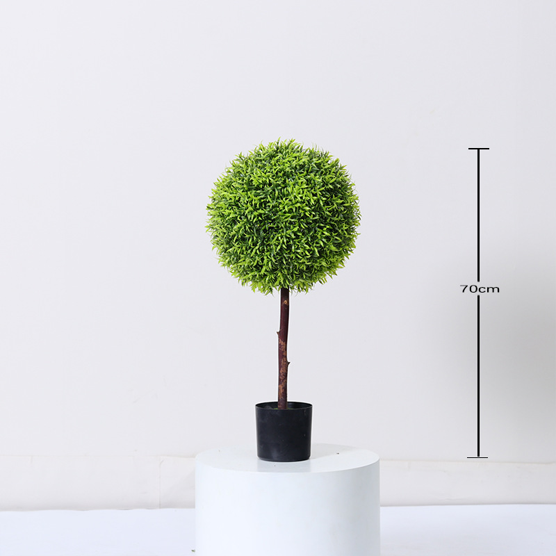 Simulación de bola de hierba de Milán, falsa planta verde, planta en maceta, decoración de piso para el hogar de interior, decoración de bolas, paisajismo de plantas biónicas