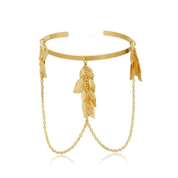 Golden Leaf Arm Ring