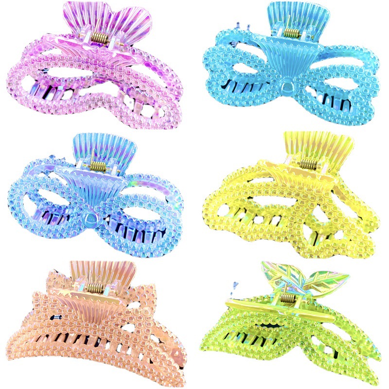 Moda electrochapado sirena Ji primavera color horquilla perla grande clip de pelo Cabeza trasera updo dos yuanes Shangchao accesorios para el cabello