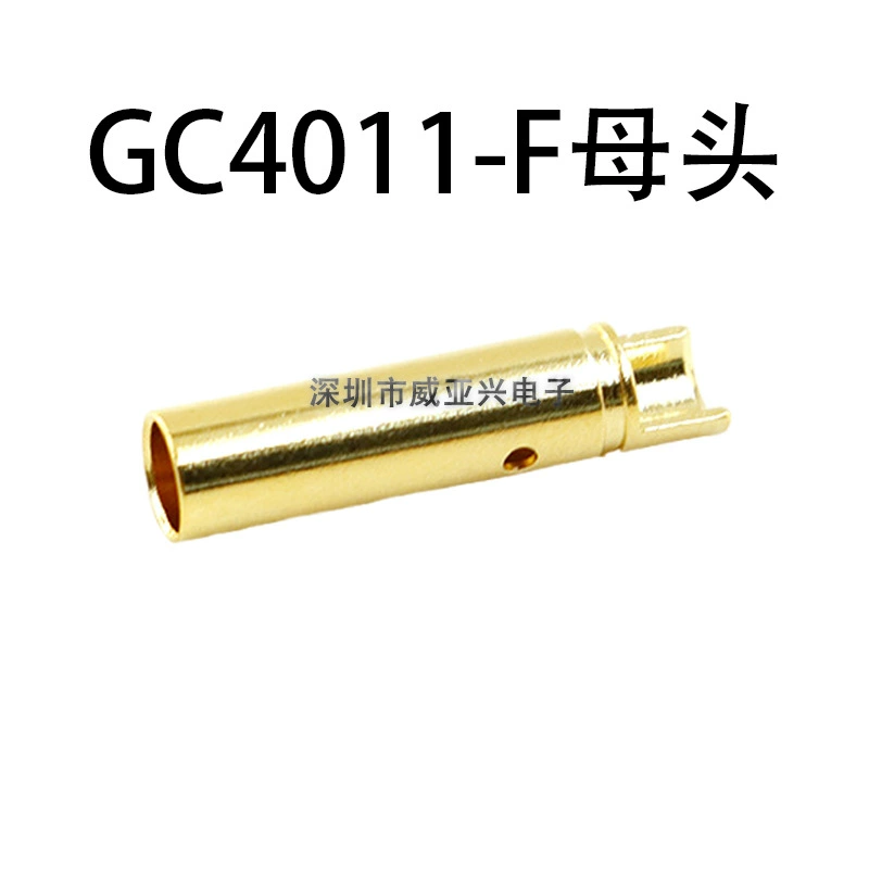 Ams Amass GC4011-M/F 4.0 мм, модельный авиационный чисто медный позолоченный банан-штекер для мотор-колодки