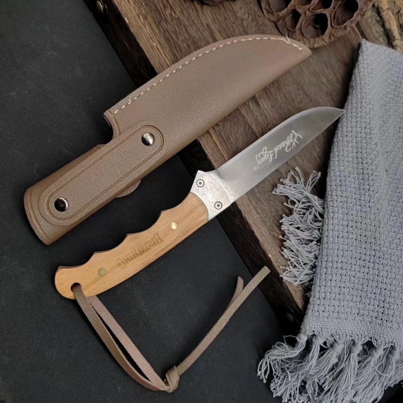 猎影户外刀精美影野外露营狩猎小刀水果刀小直刀高硬度随身锋利