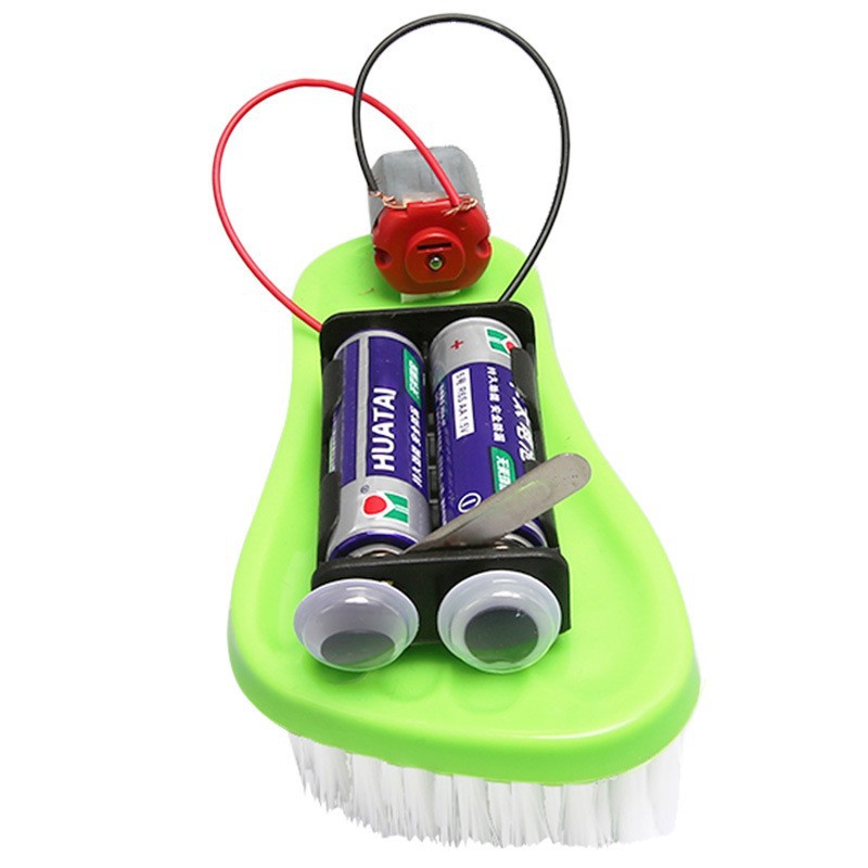 Diversión Tecnología pequeña producción kindergarten experimento científico bricolaje hecho a mano material paquete madre experimento material de enseñanza cepillo Coche