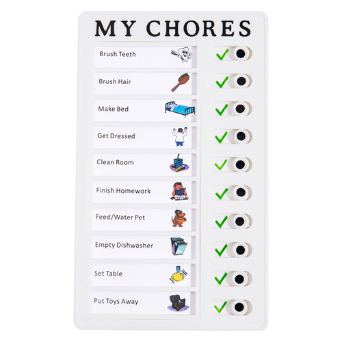 Children Self-Discipline Checklist Student Good Habit Formation Plan Daily Study Schedule Time Management Checklist