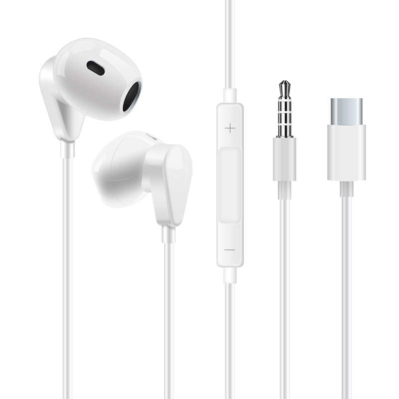 X55 series is suitable for Apple wire control Huawei opp Xiaomi vivo mobile phone computer game Android in-ear headphones