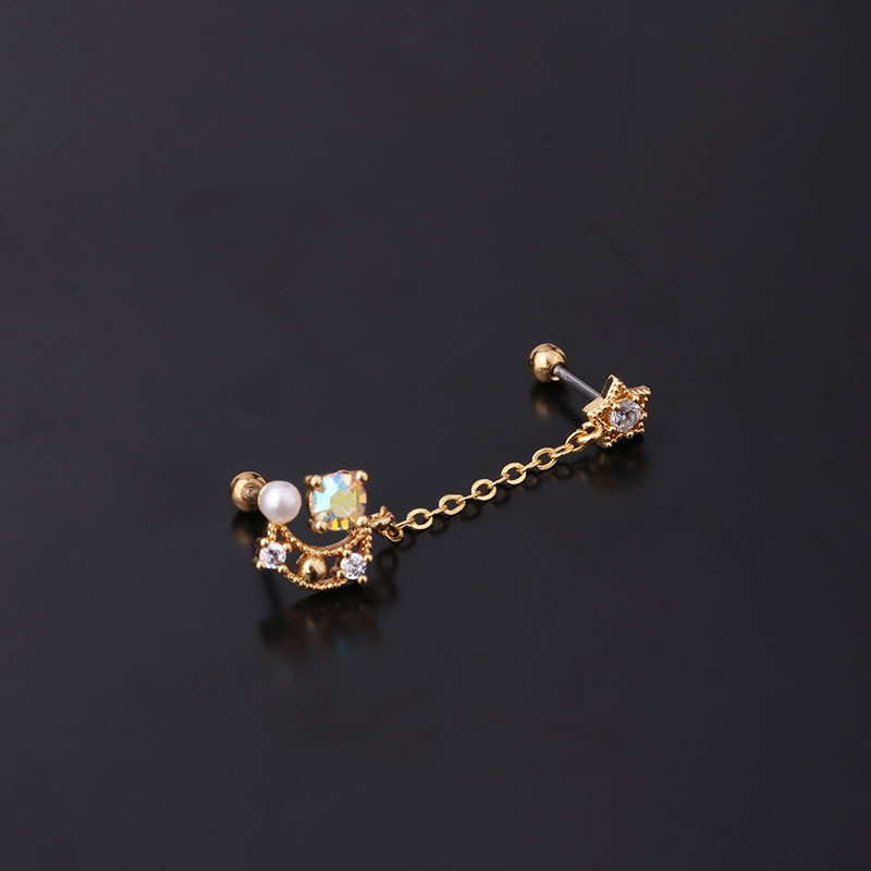 2 KOMADA korejske verzije tankih šipki od nehrđajućeg čelika 20G u boji cirkonija, vijci za kosti s uvijajućim kuglicama, moderni i_voghion.com