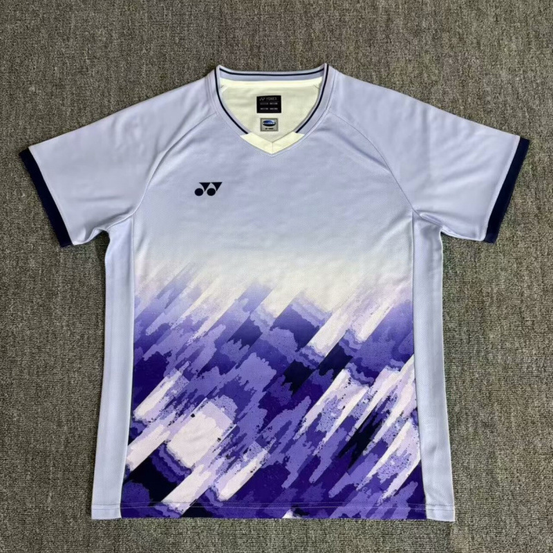 New Yy National Badminton Competition Badminton Uniform Men's Quick-Drying Sports Top Breathable Competition Training Short-Sleeved Top