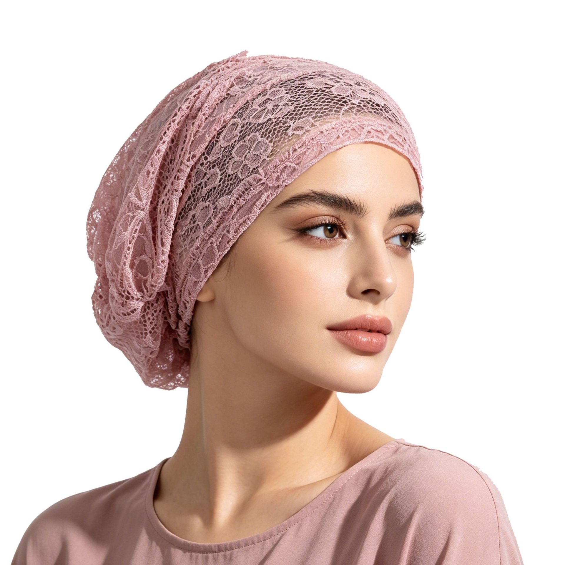 New Product: Full-Cover Head Cap, Base Cap, Fishnet Hat, Elastic Lace Hat, Thin Style to Cover Gray Hair