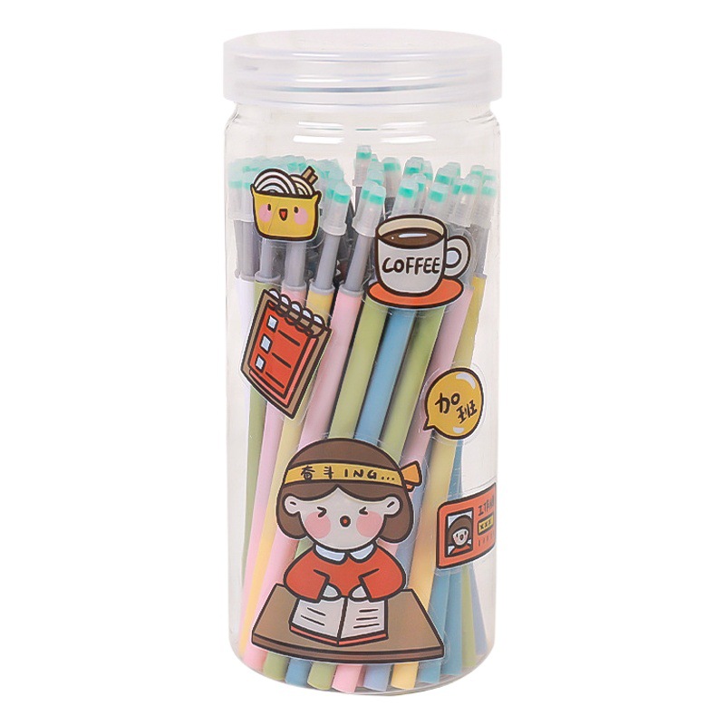 Presione la recarga neutral 0,5mm negro bala estudiante pluma reemplazo reemplazable de secado rápido traje de recarga