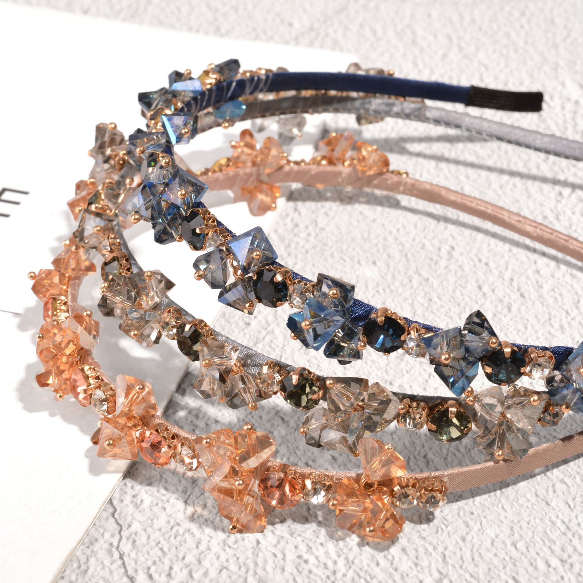 Rhinestone Material Baroque Rhinestone Fashion Geometric Headband